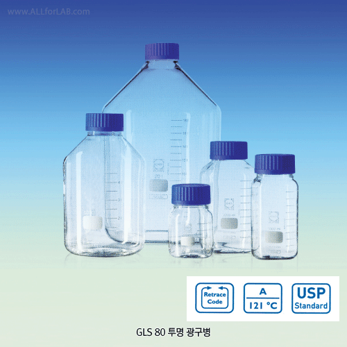 GLASS WIDE MOUTH BOTTLE
