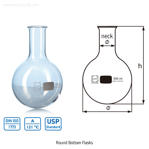 GLASS ROUND BOTTOM FLASK