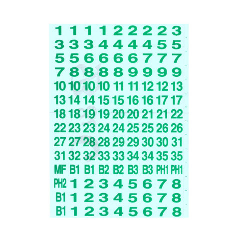 유도등 층표시 스티커